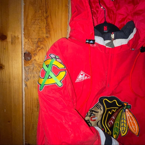 Vintage Chicago Blackhawks Jacket Jersey - Picture 2 of 7